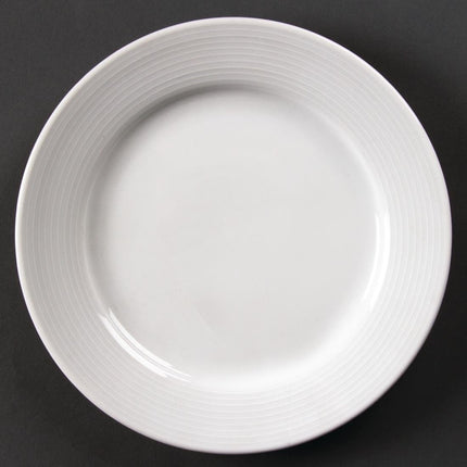 Dinner Plates with Wide Rim 20cm | Olympia Linear