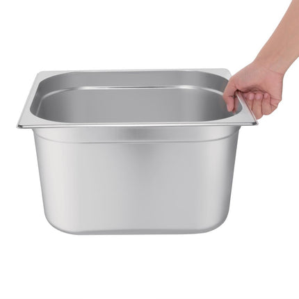 Stainless Steel GN 2/3 Pan 200mm Depth | Vogue 2