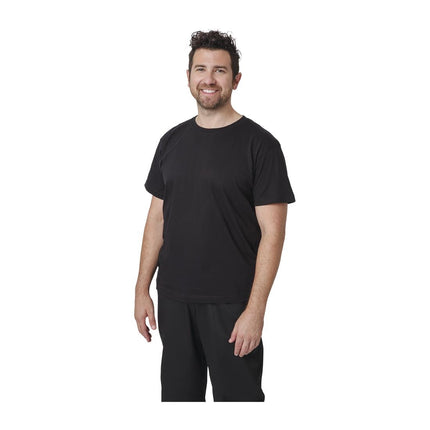 Unisex Black T-Shirt L | 100% Cotton with Double Rib Collar 4