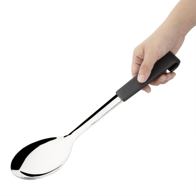 Black Serving Spoon 340mm with Handle | Vogue 2
