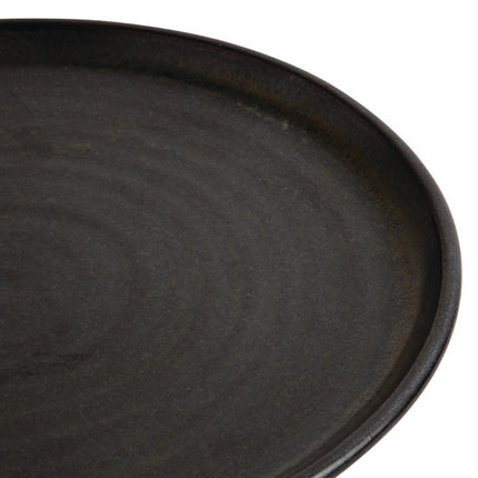Round Black Plates with Narrow Rim 26.5cm | Olympia Canvas 4