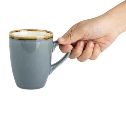 Kiln Natural Porcelain Mugs Blue 340ml | Olympia | 6 pcs 4