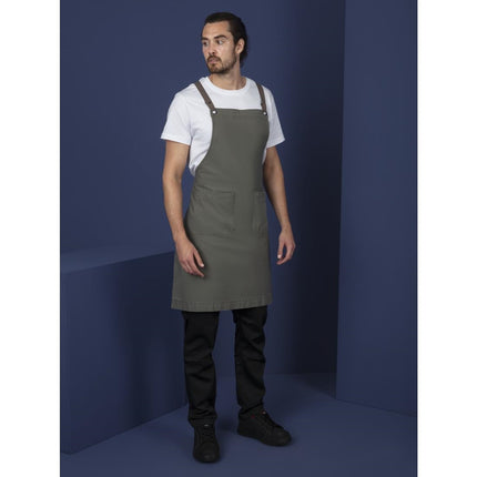 Cotton Canvas Halter Apron Khaki | Southside 6