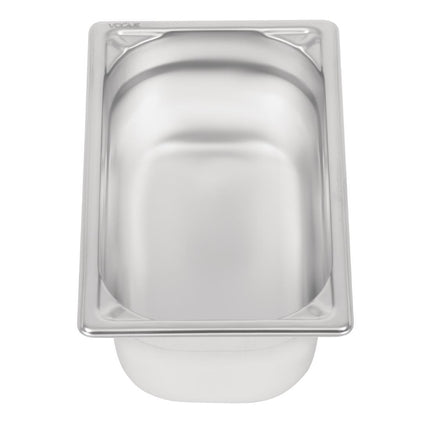 Stainless Steel GN 1/4 Container 100mm Depth | Vogue 2