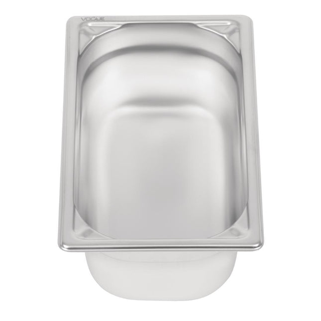 Stainless Steel GN 1/4 Container 100mm Depth | Vogue 2