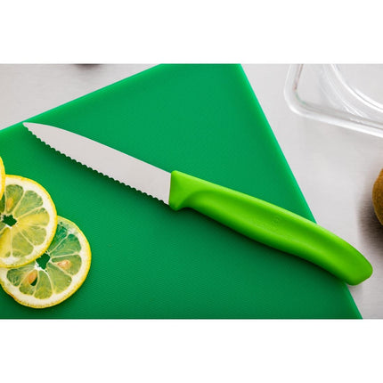 Serrated Paring Knife 8cm | Victorinox | Green Handle 6