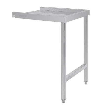Left-Hand Stainless Steel Through Table 60cm | Vogue 7