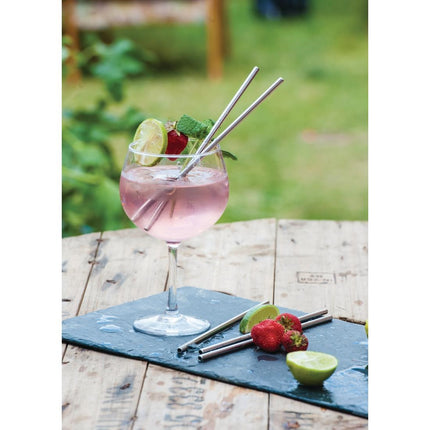 Stainless Steel Drinking Straws 21.5cm | Beaumont | 25 Pieces 9