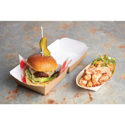 Compostable Kraft Hamburger Boxes Standard 10.8cm | Colpac | Recycled Cardboard | Pack of 250 4