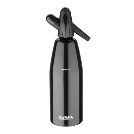 Soda Siphon for Carbonating Water | Olympia 1L Black 6