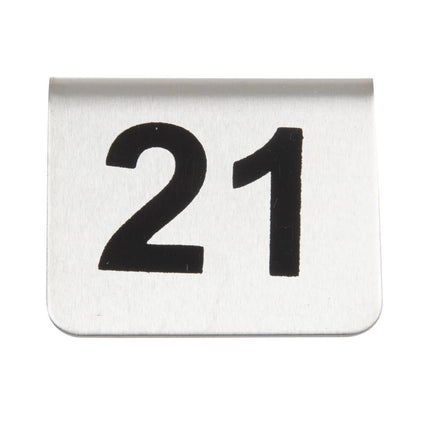 Stainless Steel Table Numbers 21-30 | Olympia | 10 Pieces 2