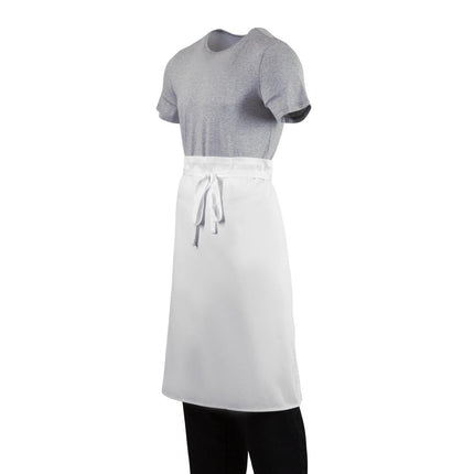 White Polyester-Cotton Standard Waist Apron 75x90cm | Whites 3