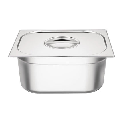 Stainless Steel Gastronorm Pan Set with Lids 2x 1/2 | Vogue 3