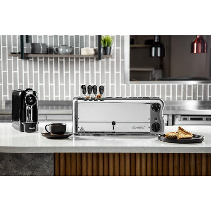 6-Slot Chrome Toaster with Timer | Rowlett Esprit | Includes 2 Spare Elements & 2 Toast Holders 9