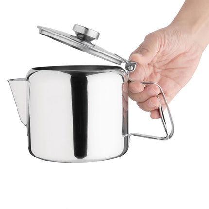 Stainless Steel Teapot 90cl | Olympia Concorde 2