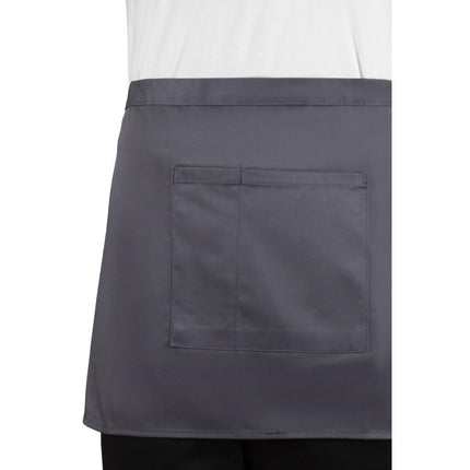 Short Grey Bib Apron | Whites 7
