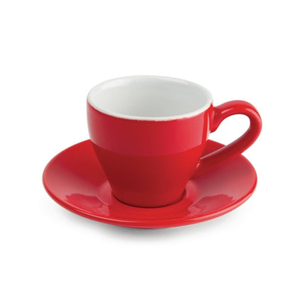 Porcelain Espresso Cups Red 10cl | Olympia