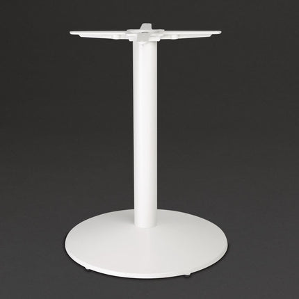 Bolero Cast Iron Round Table Base White 548x728mm