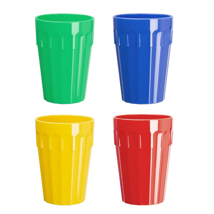 Olympia Kristallon Polycarbonate Tumblers 260 ml Blue | Stackable 4