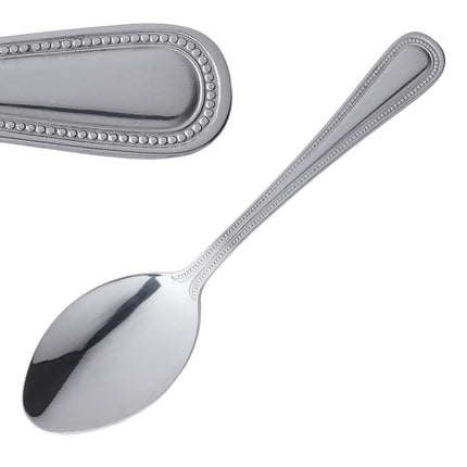 Table Spoons High Gloss 18/0 Stainless Steel with Bead Edge | Olympia Bead
