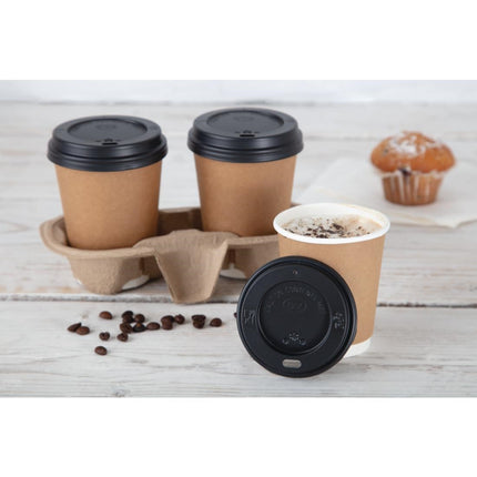 Recyclable Black Lid for Fiesta 225ml Coffee Cups 4