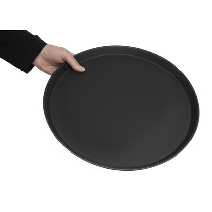 Round Black Anti-Slip Fiberglass Serving Tray 40.5cm | Cambro Camtread 4