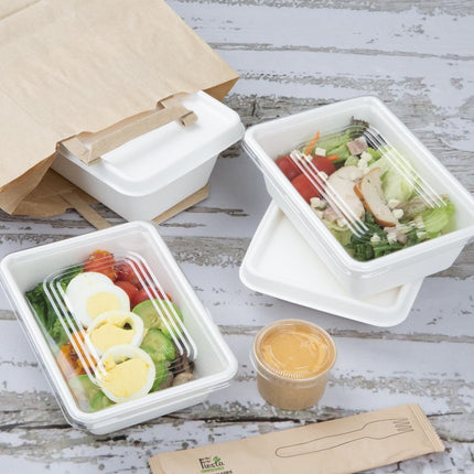 Compostable Sugarcane Food Containers 500ml | Fiesta 6