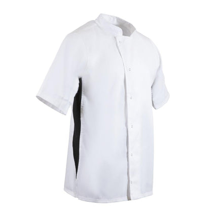 Lightweight Chef Jacket White with Black Contrast | Whites Nevada | XL 2
