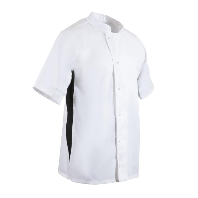 Lightweight Chef Jacket White with Black Contrast | Whites Nevada | XL 2