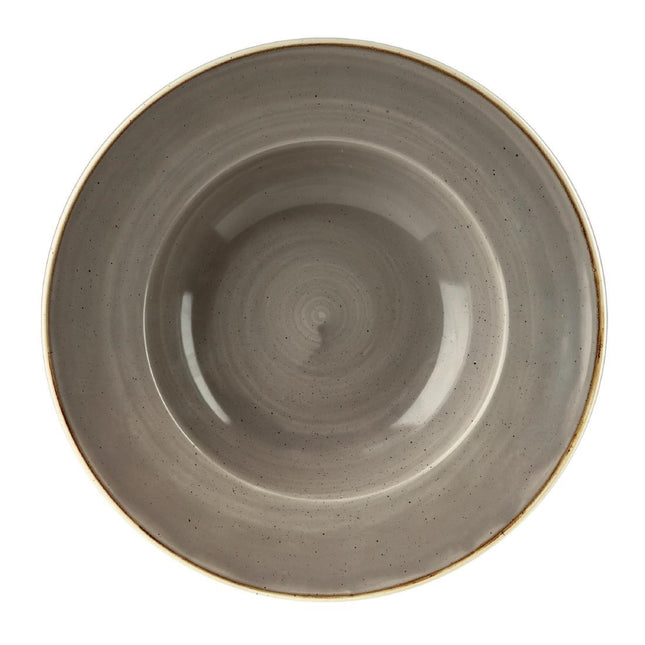 Medium Stonecast Grey Wide Rim Bowl 23.88cm | Churchill