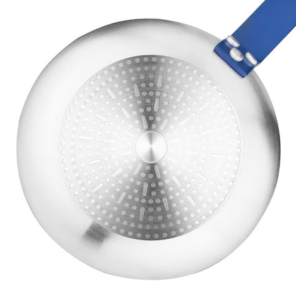 Aluminium Non-Stick Frying Pan 28cm | Hygiplas | Teflon Platinum Plus | Blue Handle 7