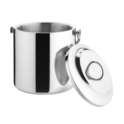 Olympia Stainless Steel Ice Bucket with Lid 3.3L | Double-Walled Insulation 2