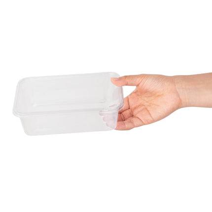 Recyclable Microwaveable Plastic Containers 65cl with Lids | Fiesta | 250 Pieces 7