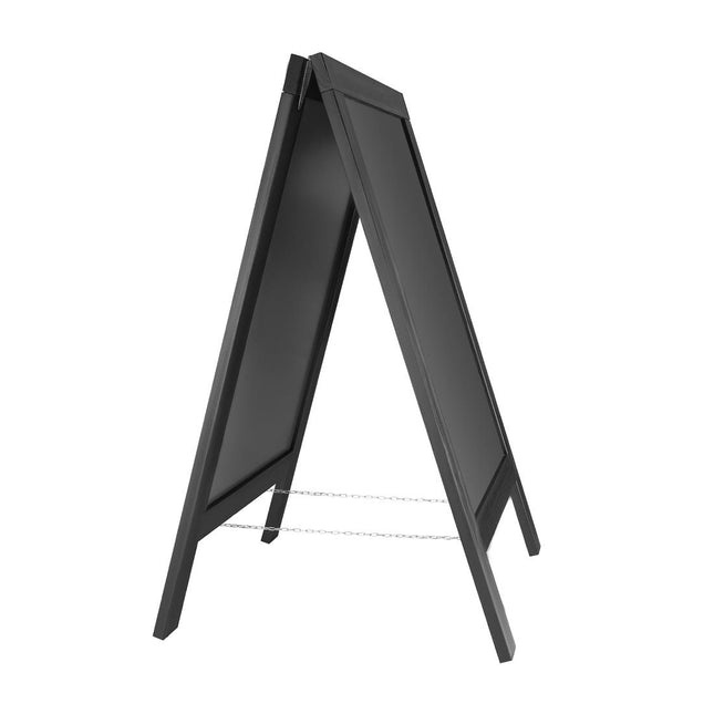 Double-Sided A-Frame Sidewalk Sign Board | Olympia | Black Wooden Frame | 700x1200 mm 2