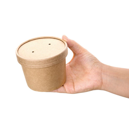 Compostable Paper Soup Cups 340ml 98mm Diameter | Fiesta 4