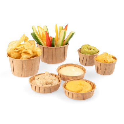 Round Brown Souffle Paper Cup 37ml | Sier Disposables | FSC® Certified 2