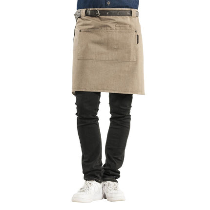 Unisex Denim Apron W70-L50 cm | Chaud Devant Forene | Mud 2