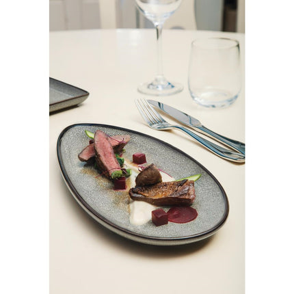 Mineral Leaf-Shaped Plate 25.5x12cm | Olympia 4