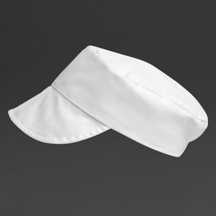 White Bakers Cap | Polyester/Cotton Blend | Universal Size 6