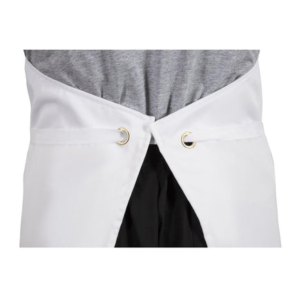 White Polyester-Cotton Bib Apron XL | Whites 7