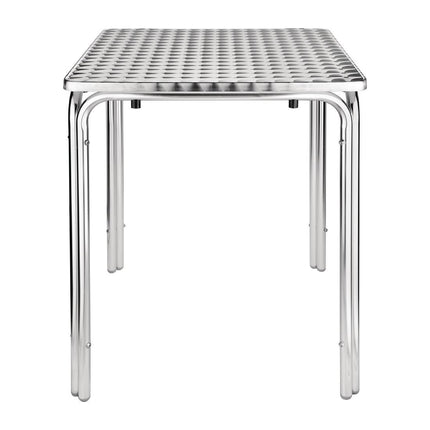 Bolero Square Stainless Steel Terrace Table 60cm