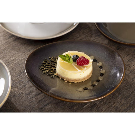 Coupe Plates Aubergine Reactive Glaze 205mm | Olympia Birch 7