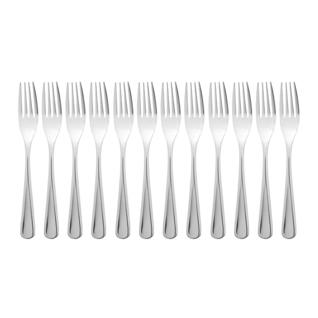 Dessert Forks | Olympia Roma | 12 pcs | 18/10 Polished Stainless Steel 2