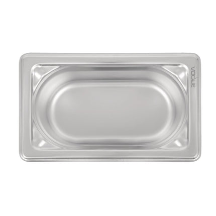 Stainless Steel GN 1/9 Container 65mm Depth | Vogue | 176x108mm 4