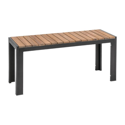 Industrial Steel and Acacia Wood Benches 100cm | Bolero | 2 Pieces