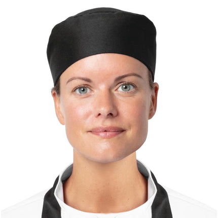 Polyester-Cotton Skull Cap with Elastic Band | Nisbets Essentials 2