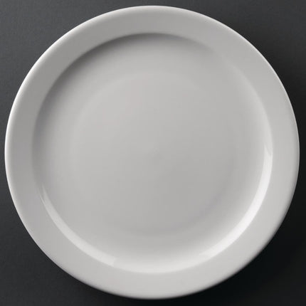 Dinner Plates with Narrow Rim 25.4cm | Olympia Athena | 12 Pieces