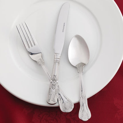 Table Knife 18/0 Stainless Steel Polished with Solid Handle | Olympia Kings | 242mm 3
