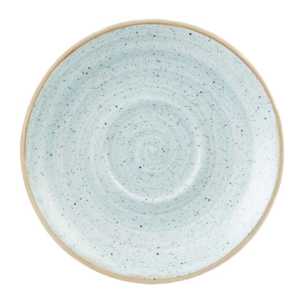 Cappuccino Saucers 185mm Blue | Churchill Stonecast | 12 Pieces