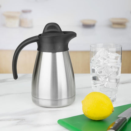 Brushed Stainless Steel Thermos Flask with Screw Cap | Olympia | 0.5L 6